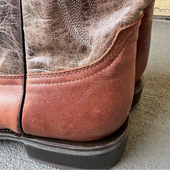 Masterson Boot Co. Men's Cowboy Western Boots Sz 11 Square Toe Brown - Picture 10 of 14